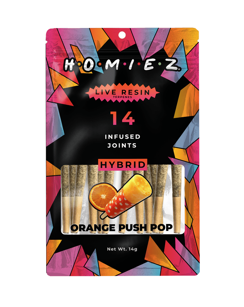 Homiez - Orange Push Pop 14pk. Infused Pre-Rolls