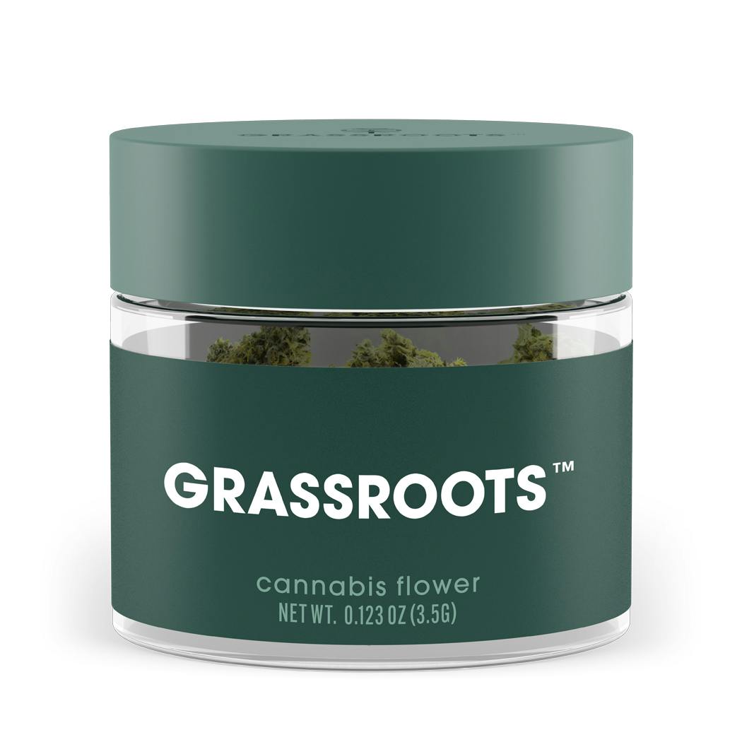 Grassroots GMO Kush Mints Platinum Tier Flower 3.5g