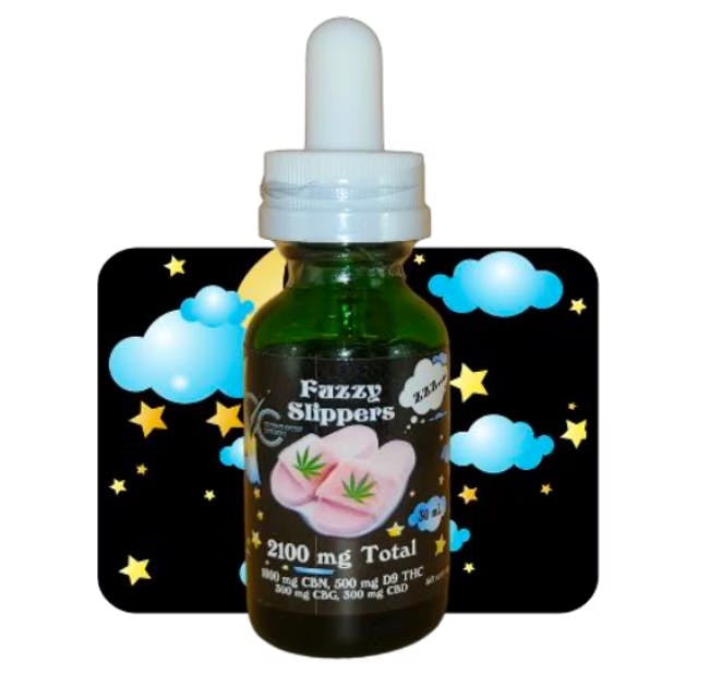 Product Veterans Choice - Fuzzy Slippers Tincture - 1000mg CBN - 500mg THC - 300mg CBG -300MG