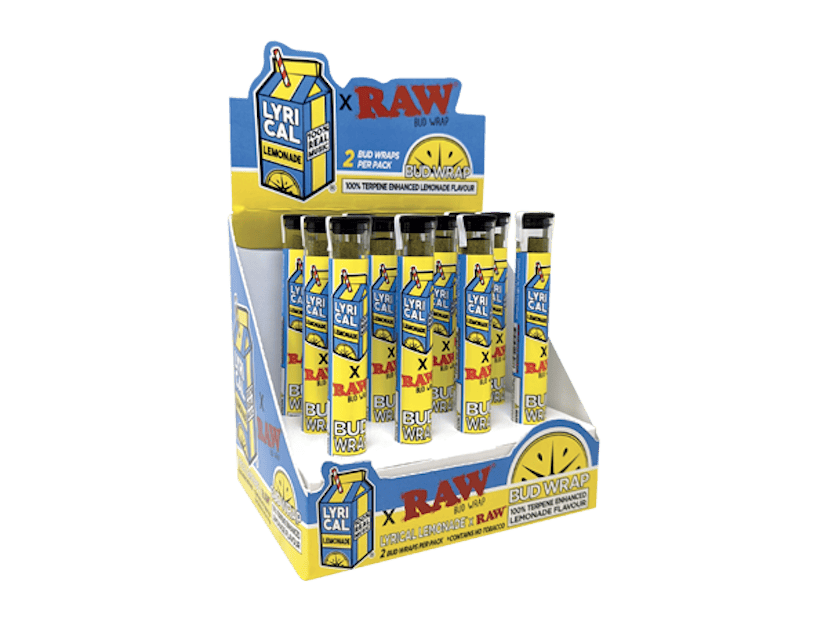 RAW x Lyrical Lemonade Cones Bud Wrap Terp Enhanced Lemonade Flavor
