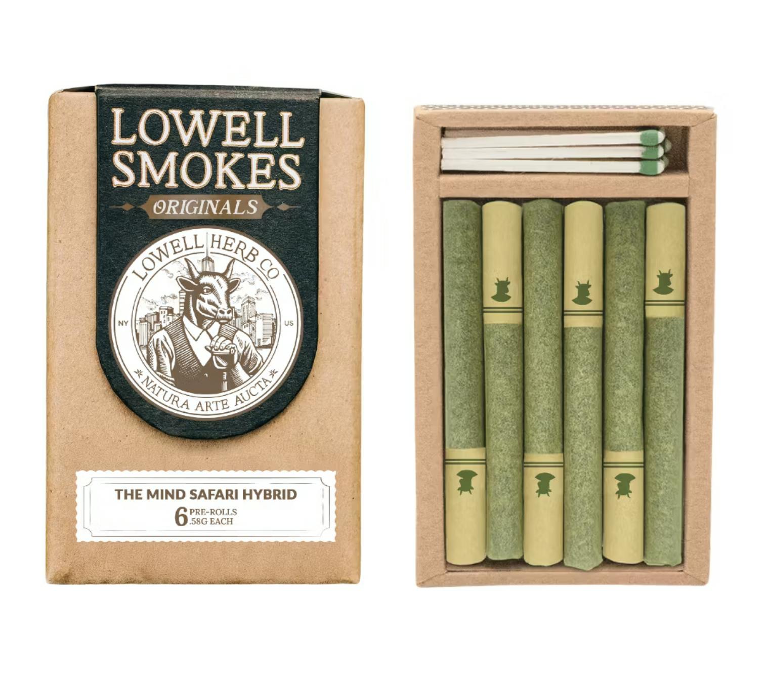 Lowell Smokes | 0.6g Pre-Roll 6 pack (3.6g) | Mind Safari