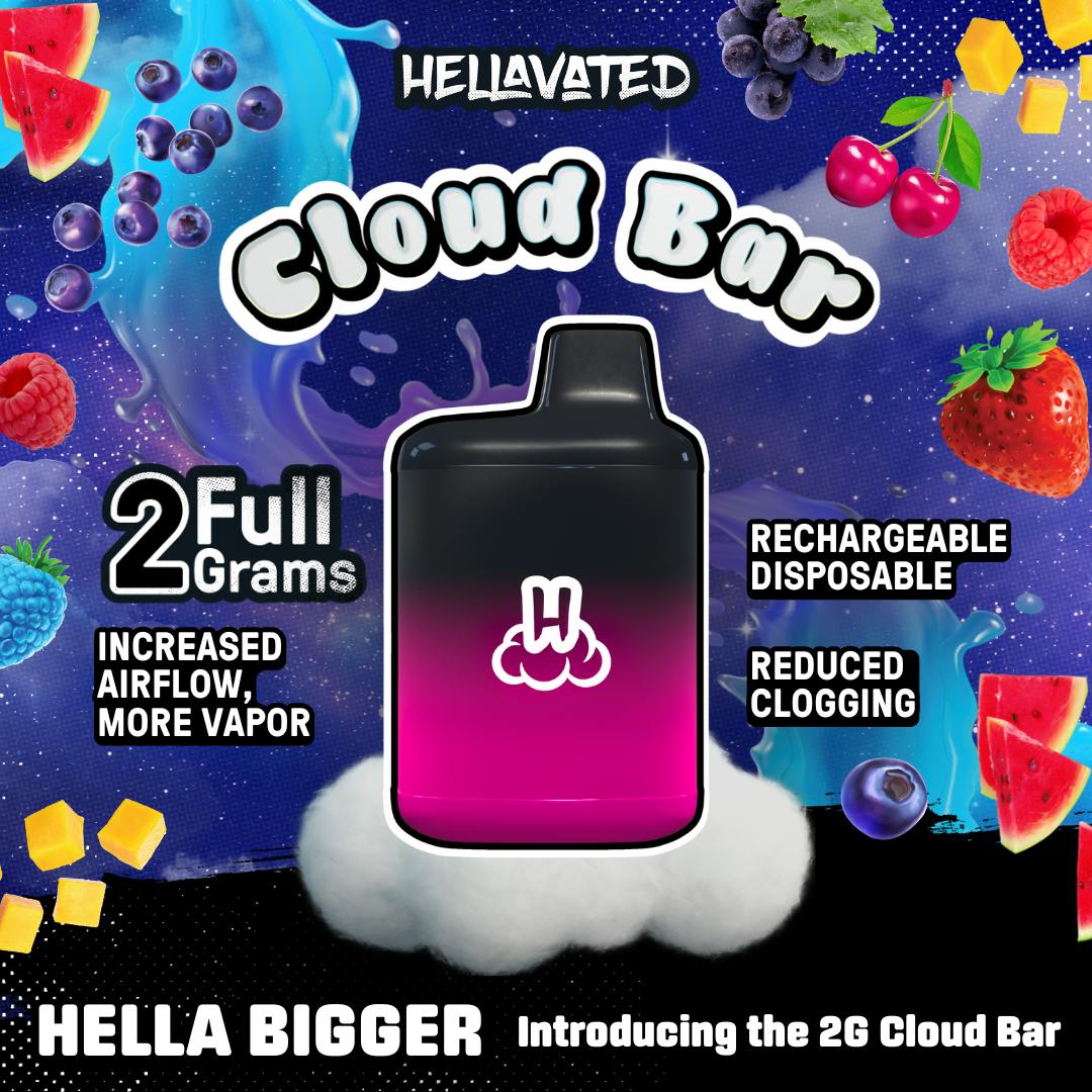 Strawberry Haze Cloud Bar Rechargeable Disposable 2g