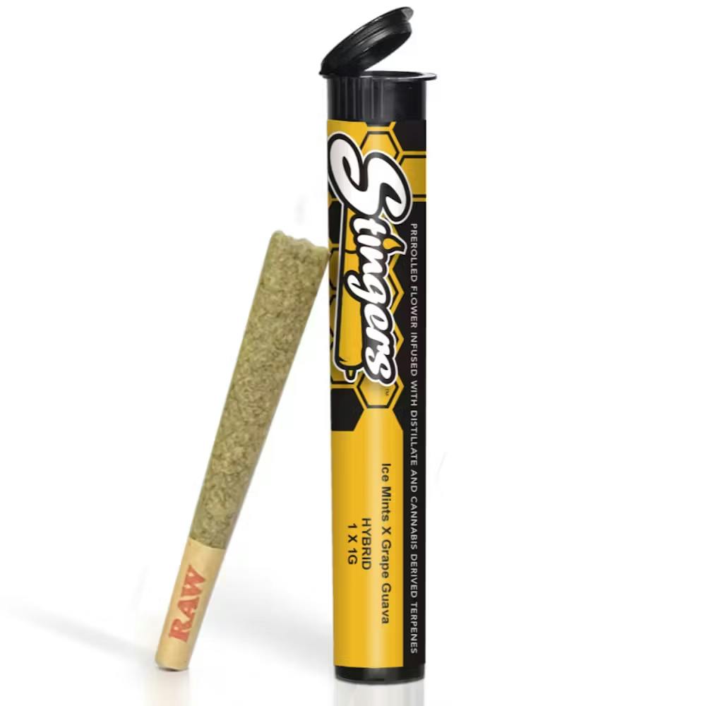 Product Blue Razz x Violet Sherbert Distillate Infused | Pre Rolls | 1g