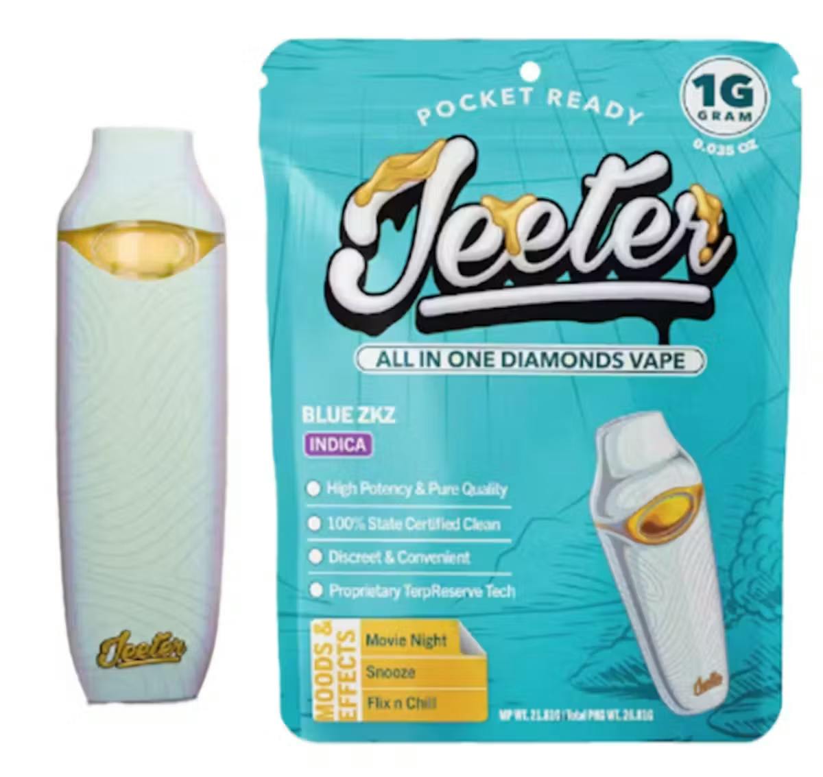 Product Jeeter | Blue ZKZ | Liquid Diamonds Disposable