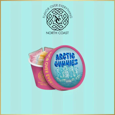 North Coast x Black Label - 1g Fresh Press Rosin Tier 2 - Arctic Gummiez