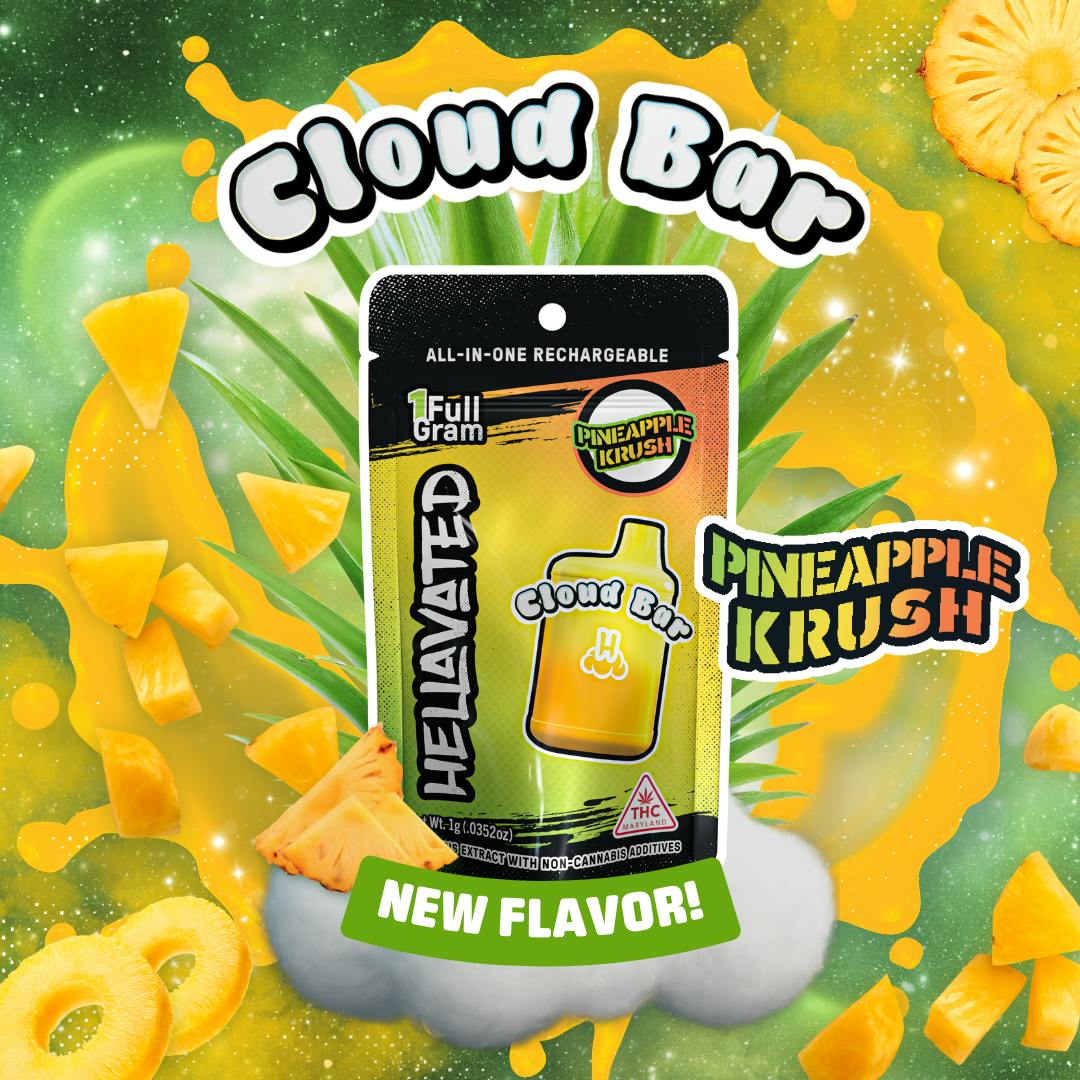 Hellavated | Pineapple Krush Disposable Vape | 1g | KIP Maryland