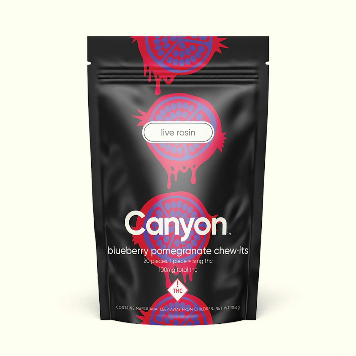 Photo of Chew It | Gummies | Blueberry Pomegranate Rosin (100mg)