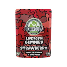 Peninsula - 200mg Live Rosin Gummies - Strawberry