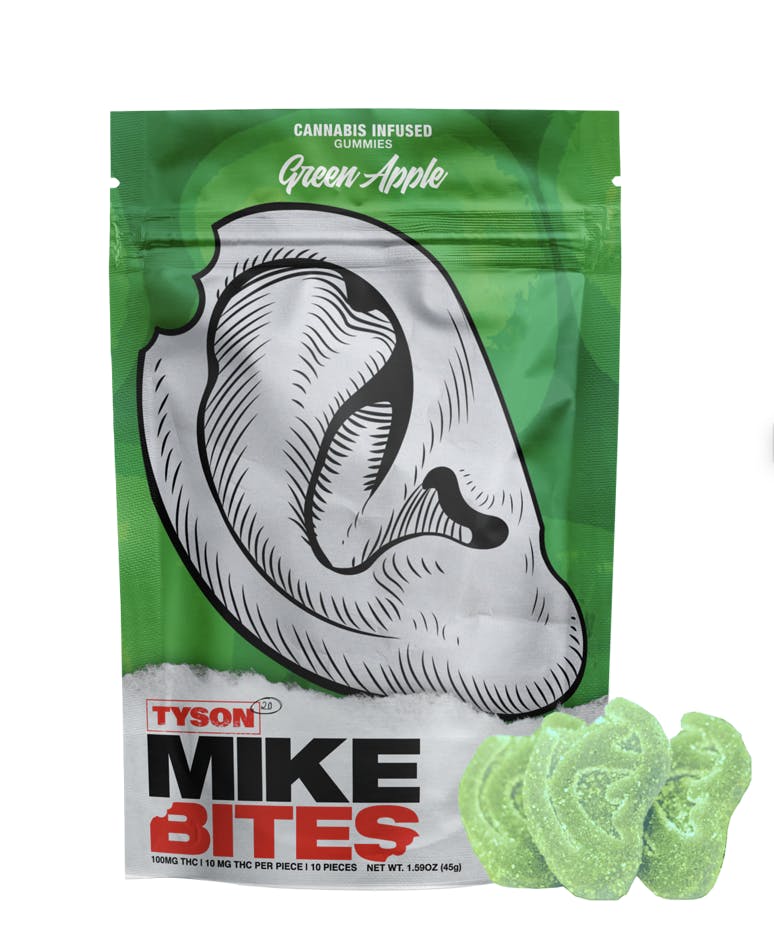 Edibles | Tyson 2.0 | Green Apple Bites | 100mg | 10ct