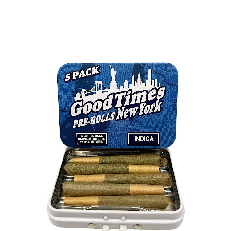 Good Times | 0.75g Infused Pre rolls 5pk (3.75g) | Purple Punch