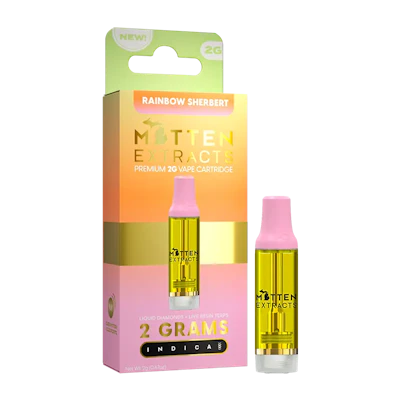 Mitten Extracts - 2g Cart - Rainbow Sherbert (I) - CARTRIDGES by Mitten Extracts at King of Budz