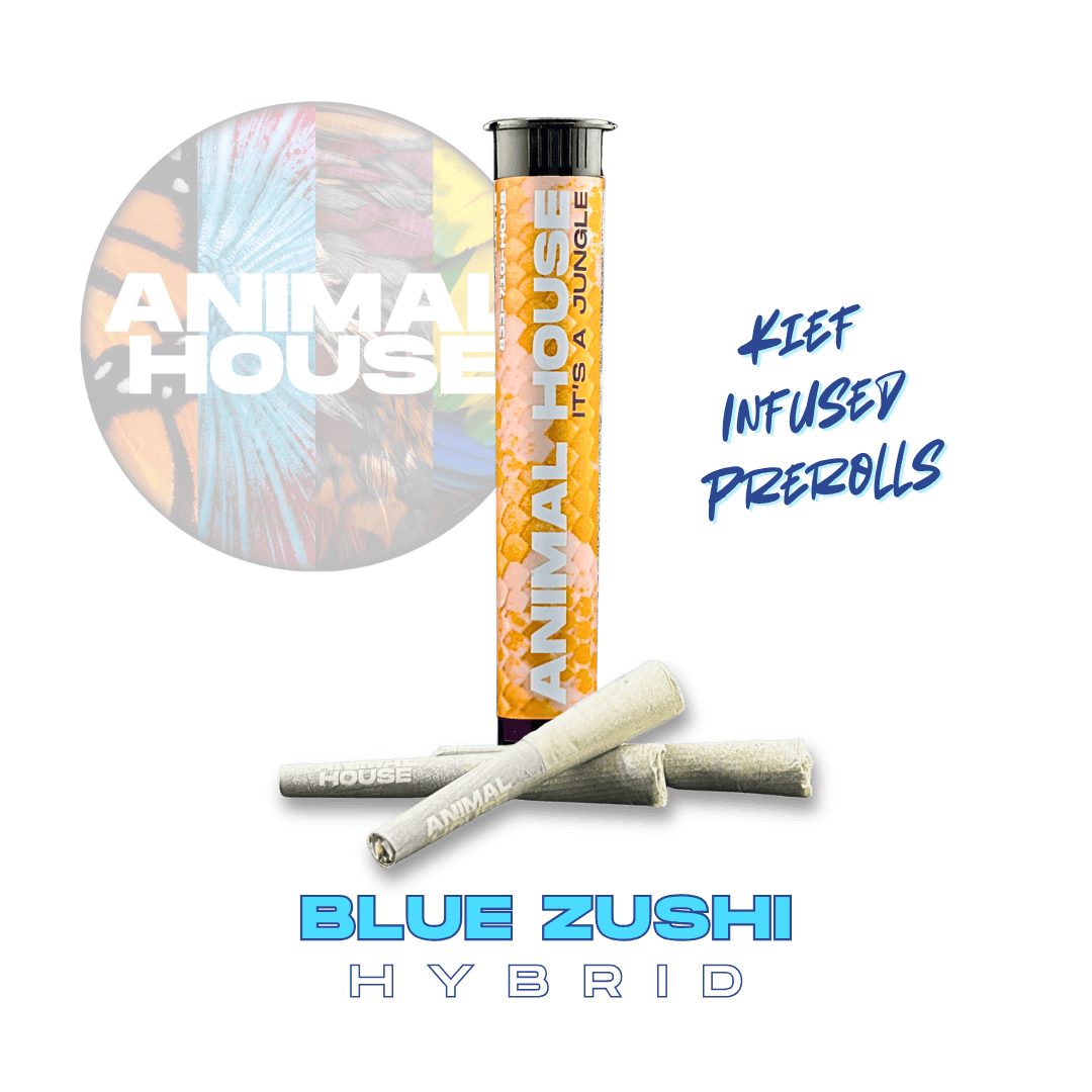 blue zushi vape Blue Zushi • 3pk Infused Pre-rolls | 1.5g by Animal House | Buy Online |  Treehouse Cannabis