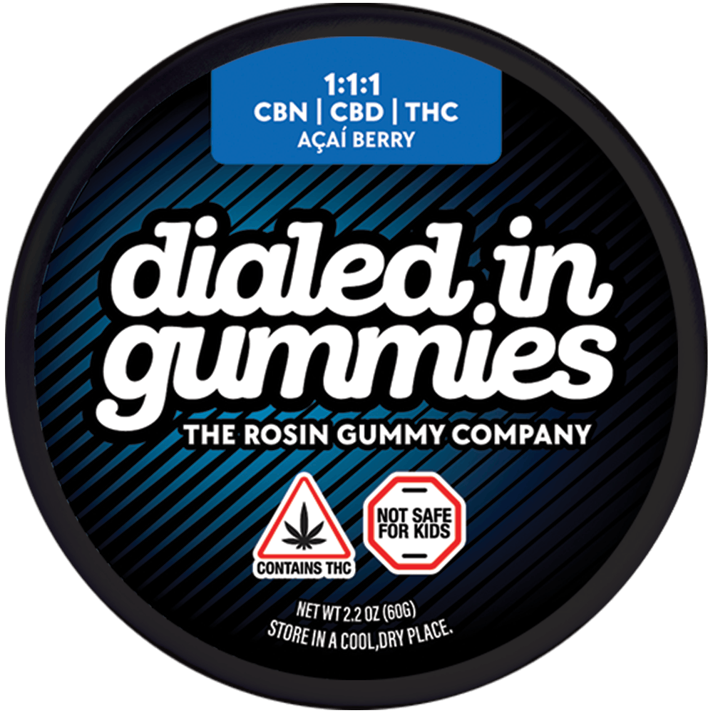 Product Acai Berry 1:1:1 (THC/CBD/CBN) - Rosin Gummies - 100MG