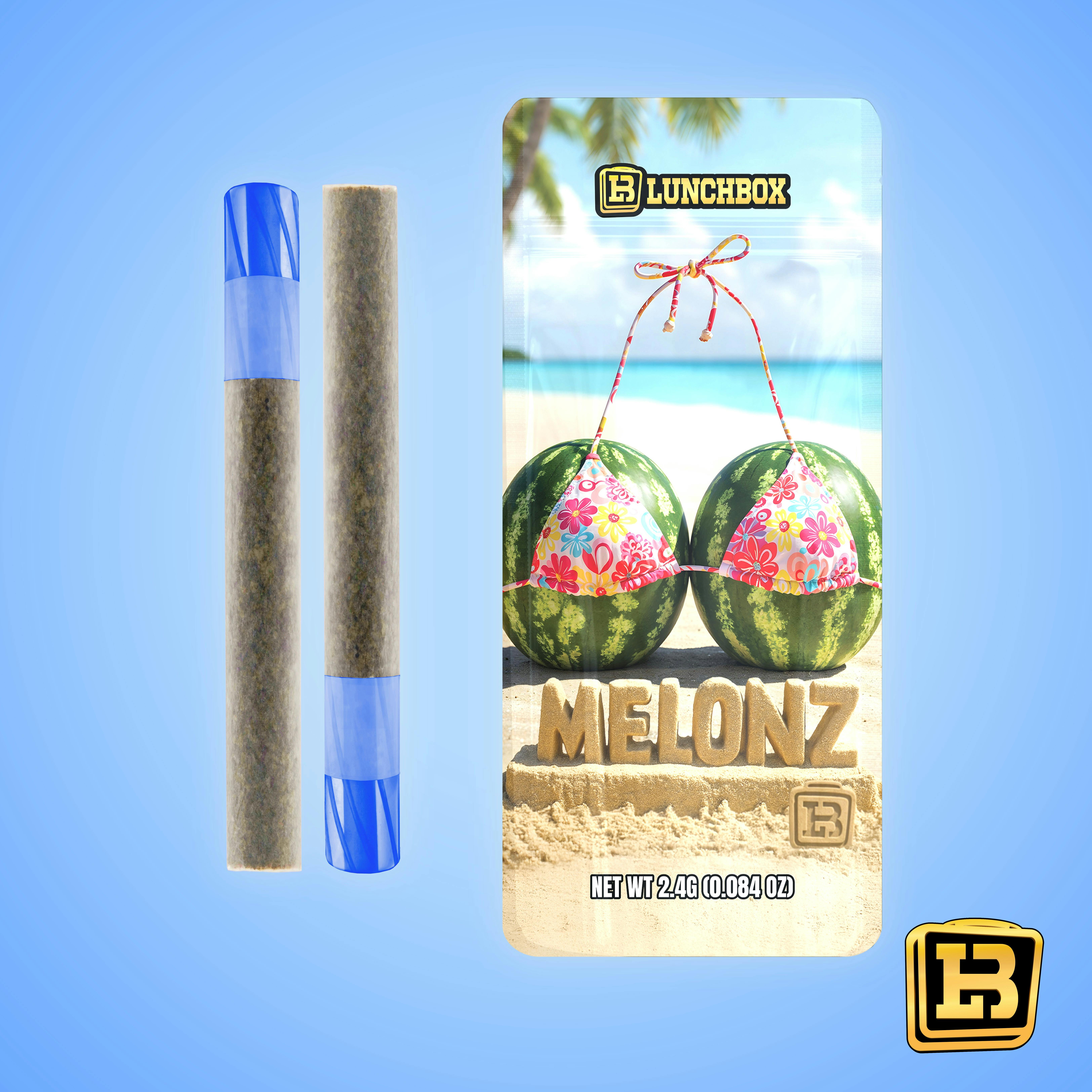 LunchBox Preroll 1.2g 2pk Melonz