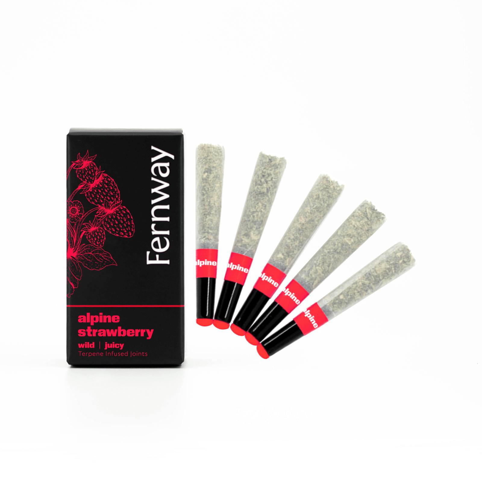 Photo of Alpine Strawberry Terpene Infused Pre-Roll 5-pack | 2.5g