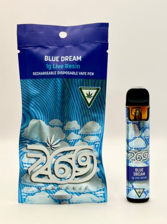 Product: 269 Cannabis | Blue Dream | Live Resin Disposable Vape | 1g | Sativa