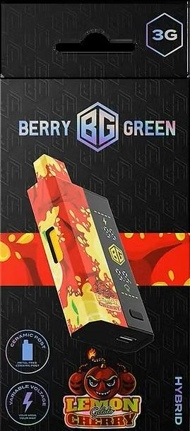 Lemon Cherry Gelato Disposable Hybrid by Berry Green – Vapes at Gatsby Cannabis