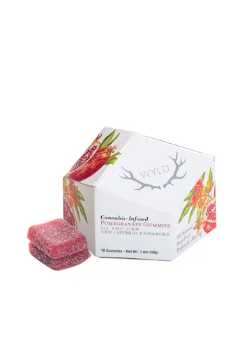 WYLD | Pomegranate | Gummies | 10 Pk |  Hybrid-1