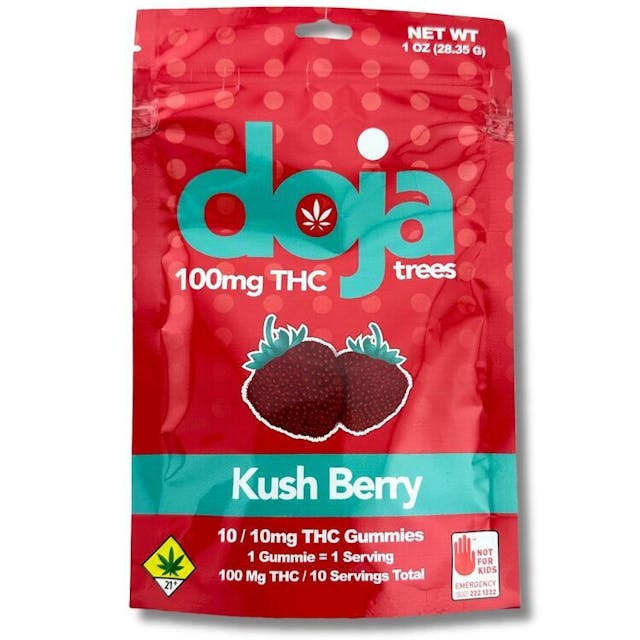 Doja Trees Gummy - Kush Berry - 10 x 10mg - 100mg THC