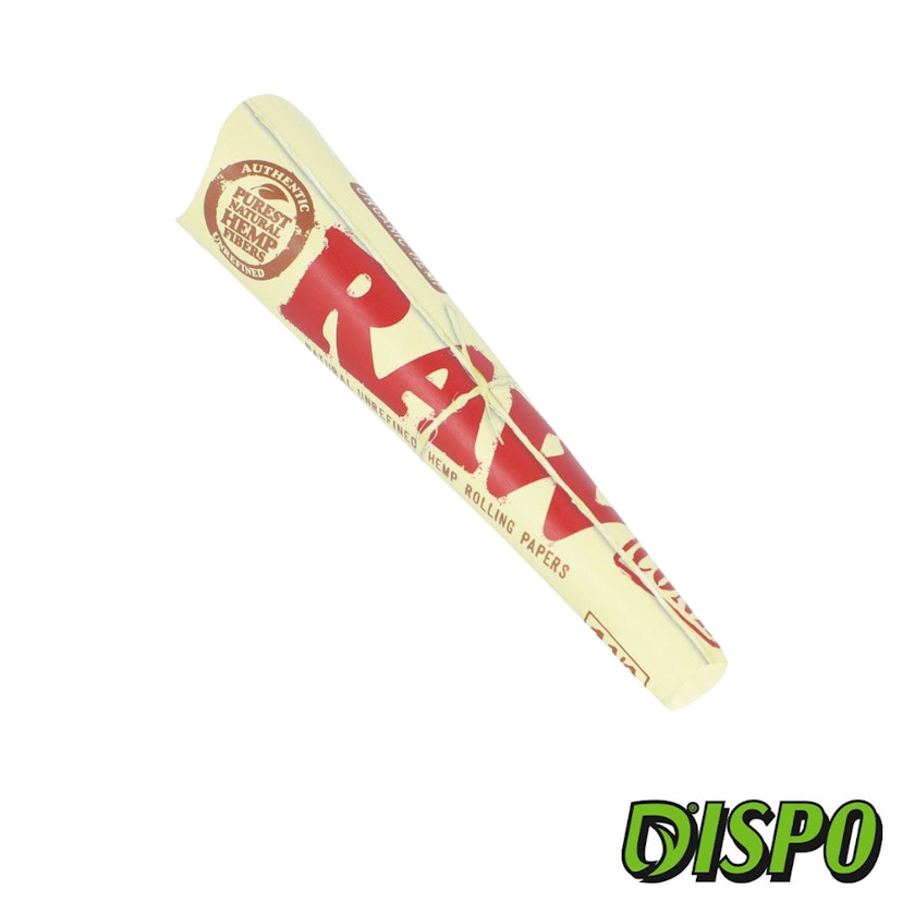 Raw - Organic Hemp Unrefined 1 1/4th Cones 6pk