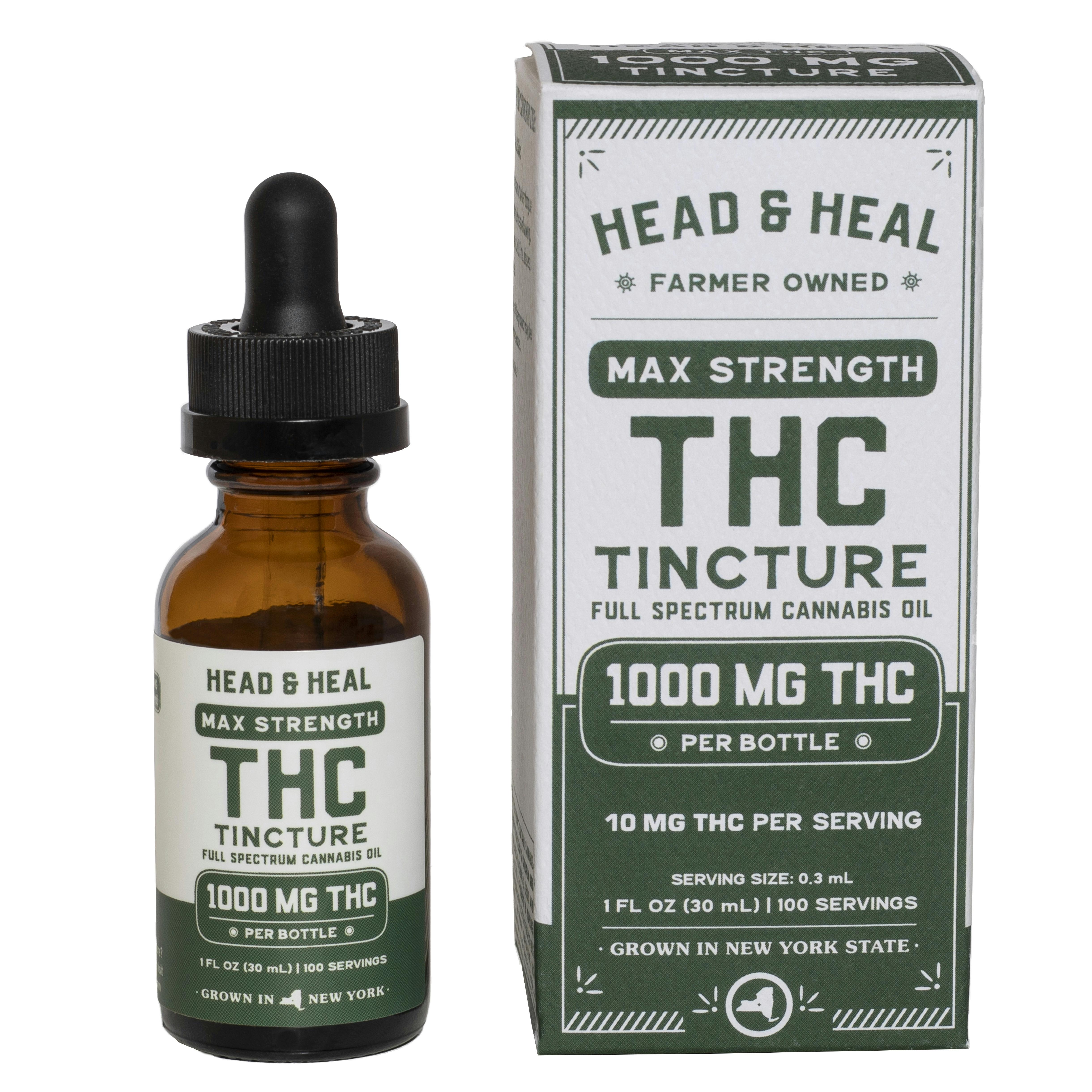 Head and Heal THC Tincture | 1000mg | Max Strength