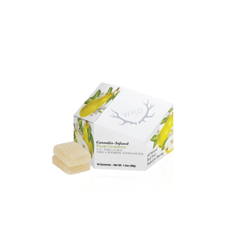 Wyld: CBG 1:1 Pear - Gummies 10pk 200mg