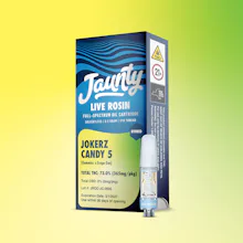 Jaunty - .5g Live Rosin Cart - Jokerz Candy - CARTRIDGES by Jaunty at King of Budz