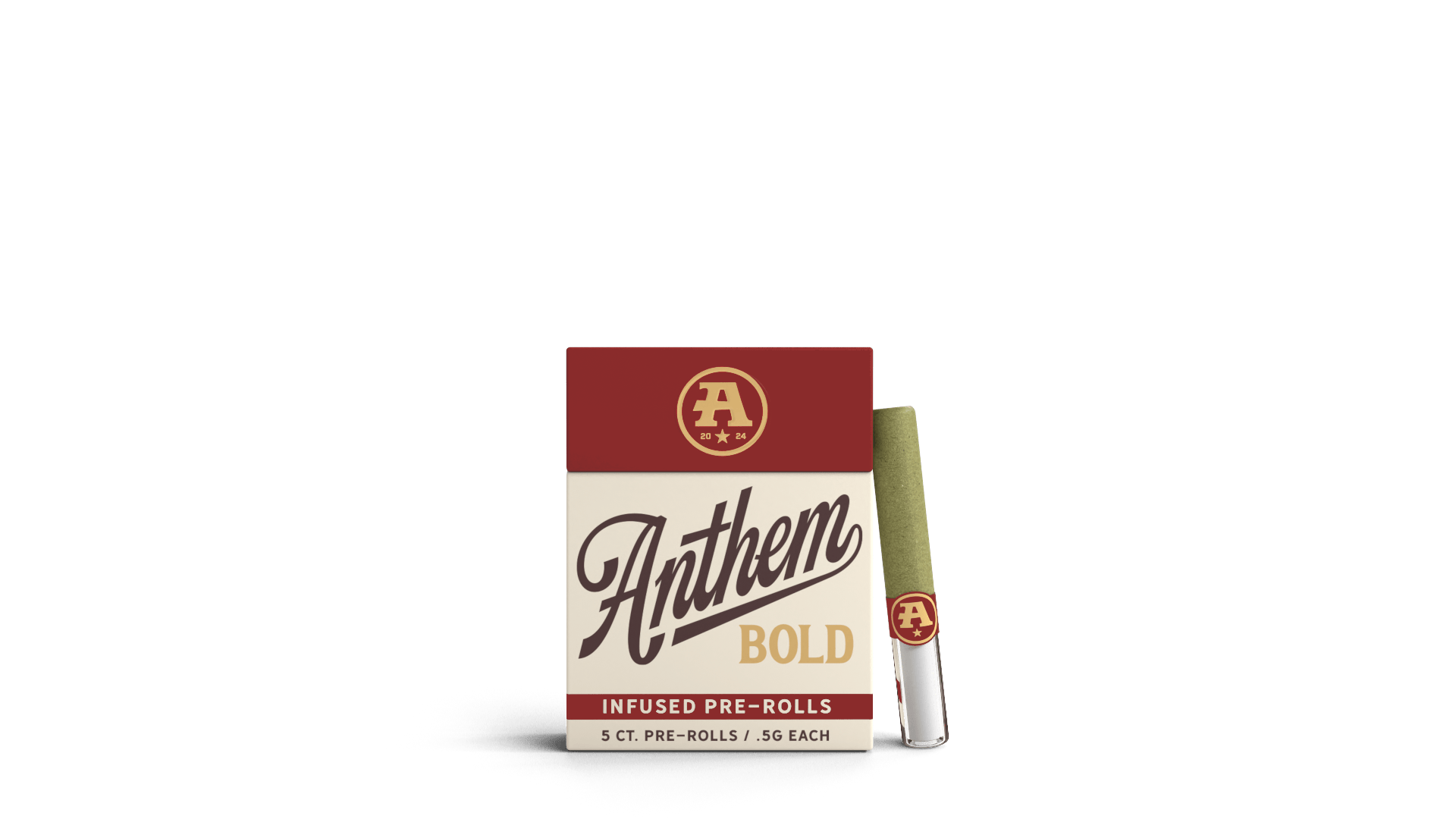Anthem Wood Tip | Watermelon Z | Infused | 5pk - PRE_ROLLS cannabis product, 2.5g