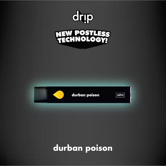Product: Drip | Durban Poison All-in-one Distillate Cartridge | 1g