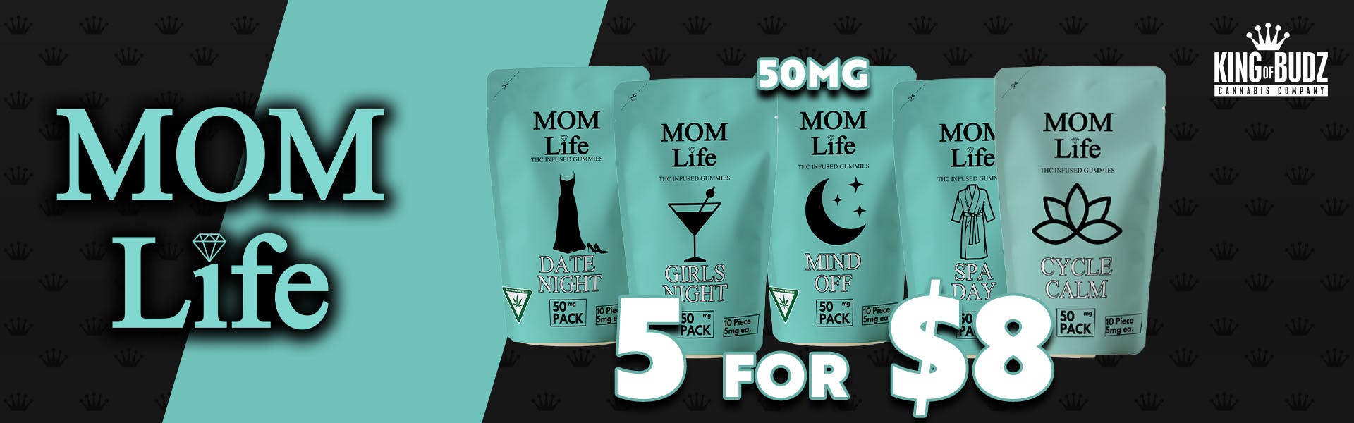 Mom Life 50mg Gummies - 5/$8