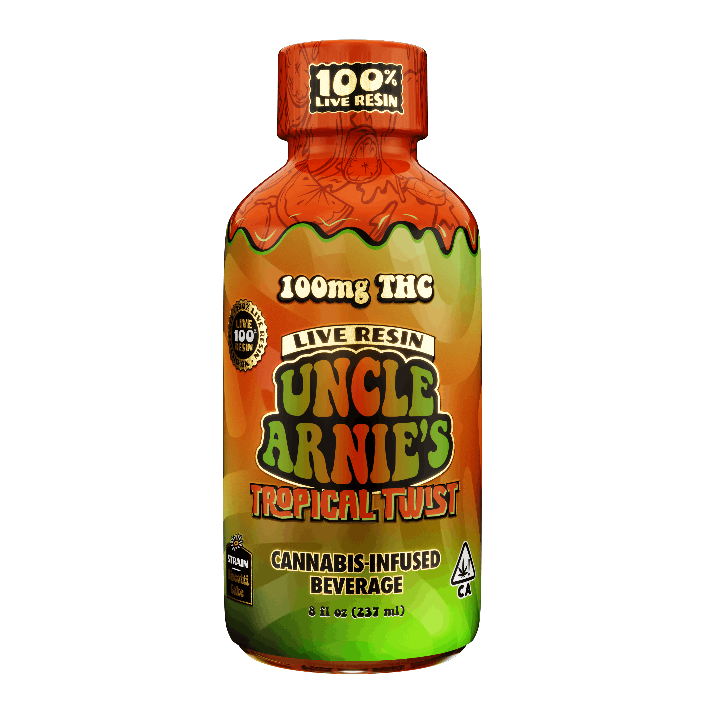 Uncle Arnie's 8oz 100mg Tropical Twist Live Resin-0