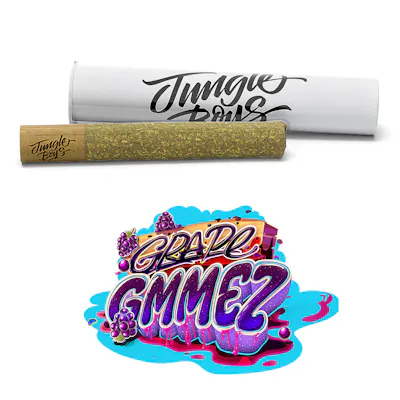 Grape Gummiez - Premium Pre-Roll, as Jungle Boys's menu shows it