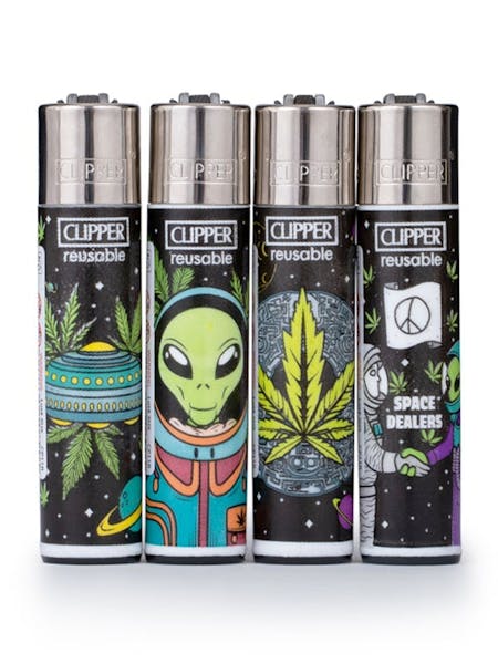 Clipper Lighter - Alien Leaves