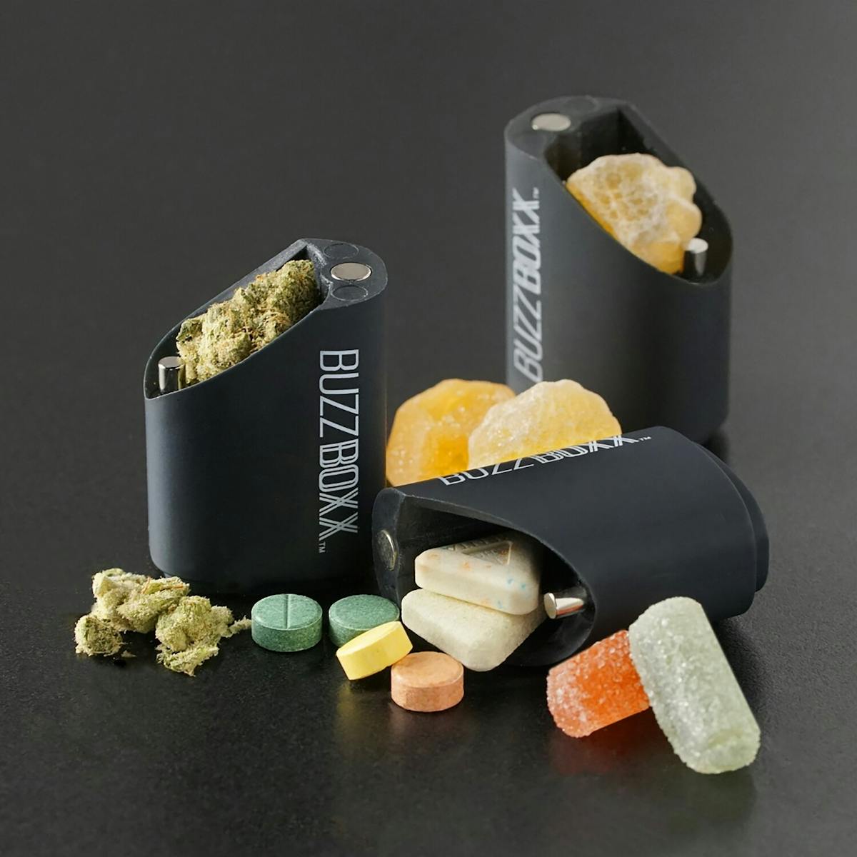 Image of Buzzboxx Black Cannabis Storage Container