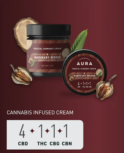 Mahogany Woods Topical Cream 4CBD:1THCCBGCBN-3