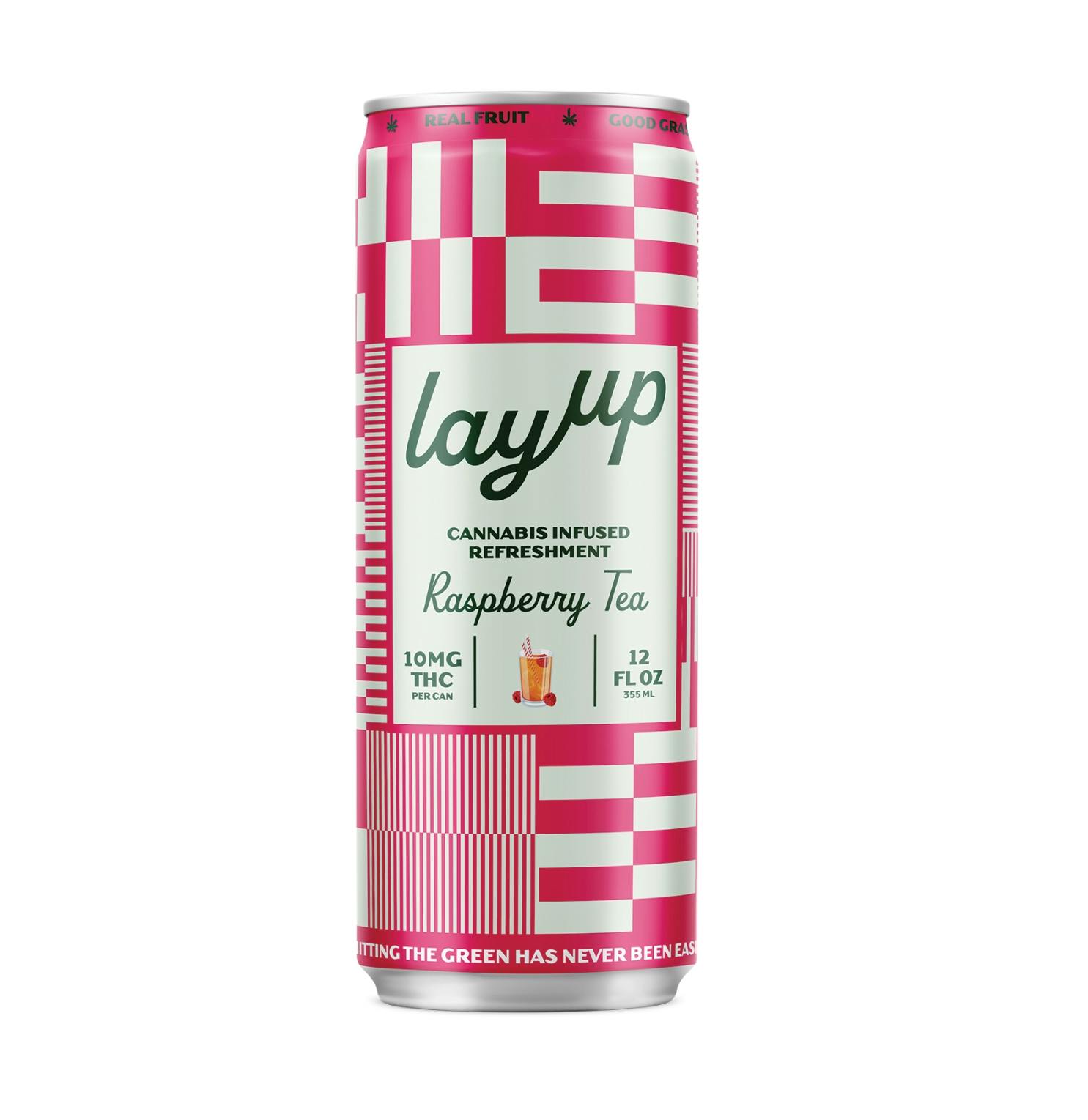LayUp | Rasberry Tea Lemonade 12oz Single Can | 10mg