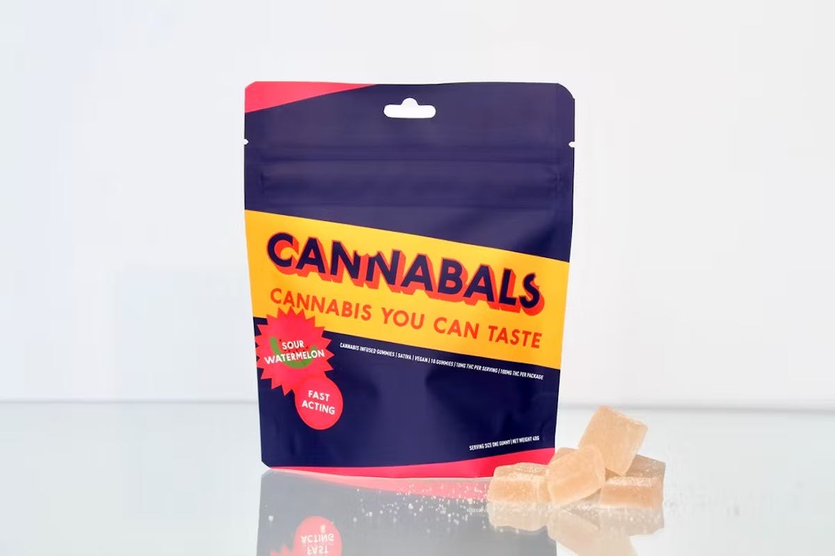 Photo of Cannabals Sour Watermelon Gummies 100mg