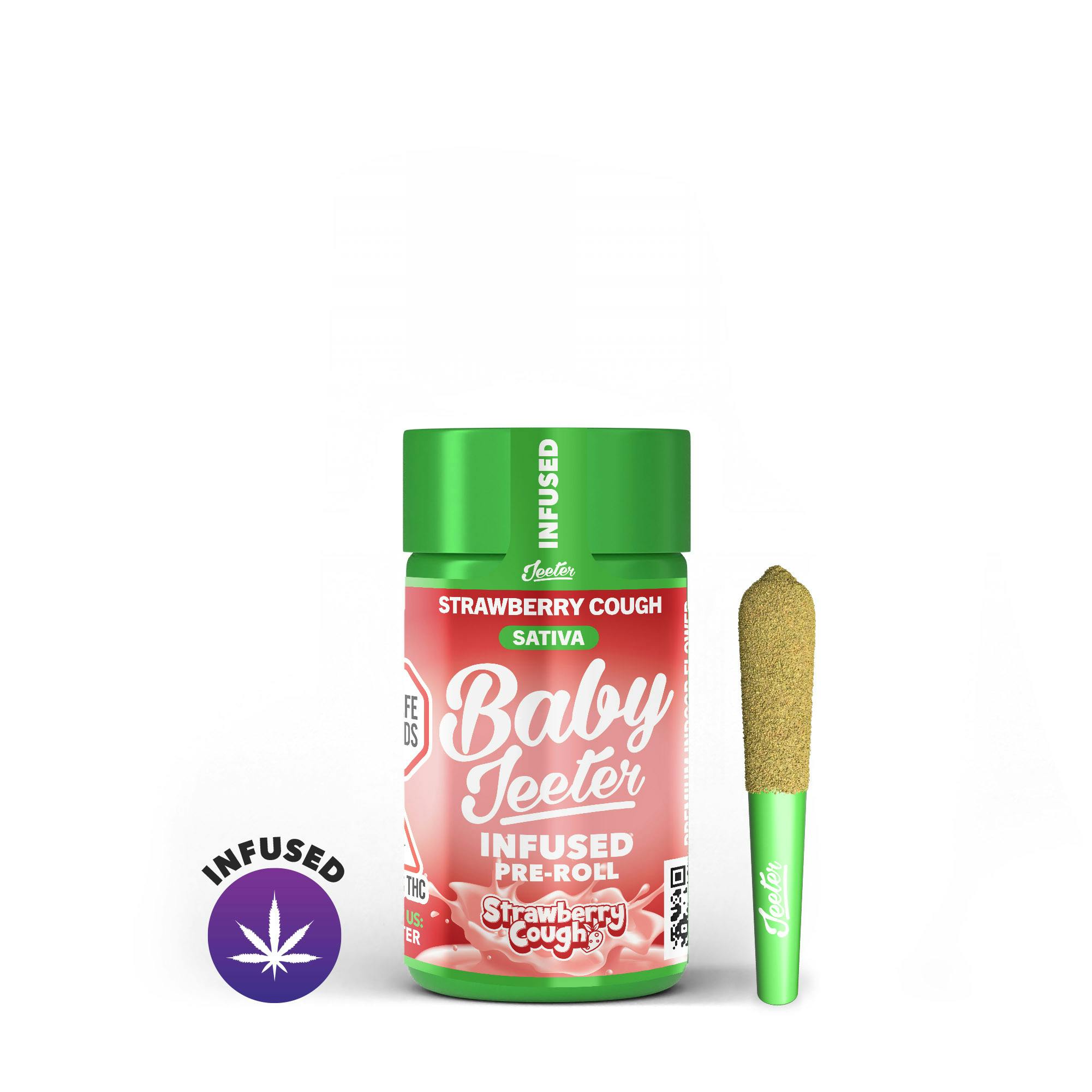 Product Strawberry Cough Baby Jeeter Infused Pre-Roll 5-pack | 2.5g