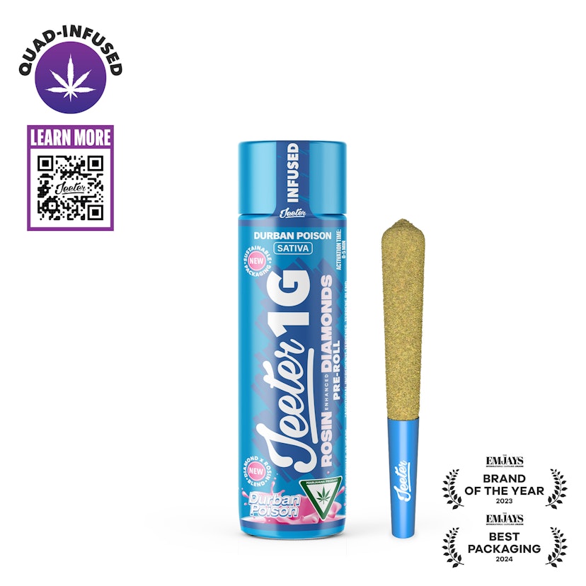 Durban Poison Jeeter Quad Infused Pre-Roll | 1g