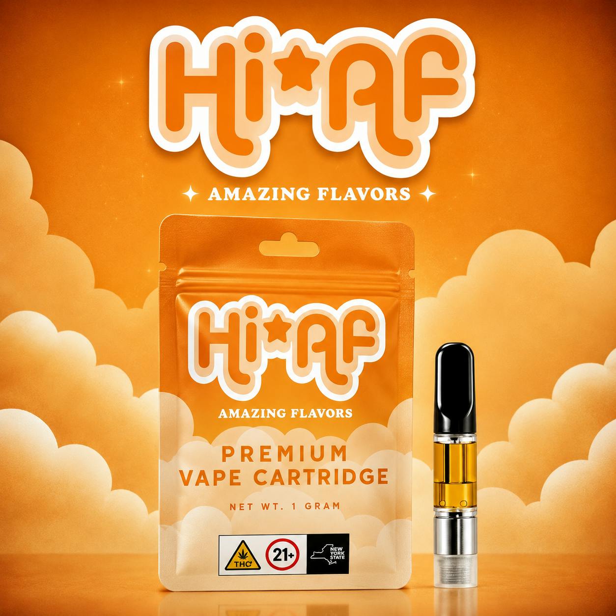 HI*AF - 1g Cart - Peach Parfait