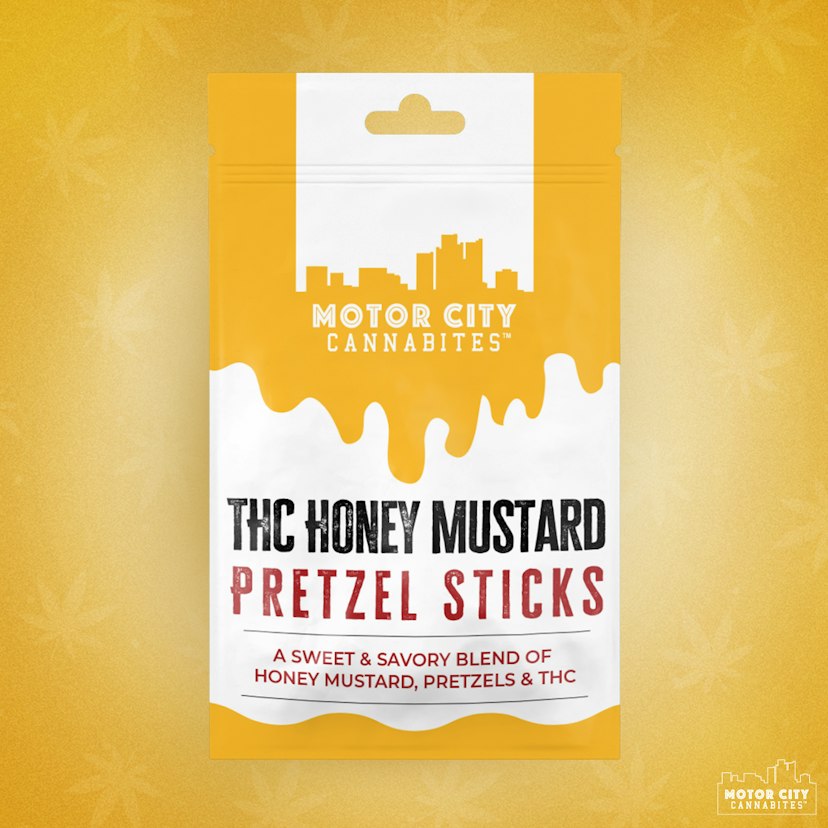 Motor City Cannabites - Honey Mustard Fast Acting Pretzel Stixx 200mg Snack Edible
