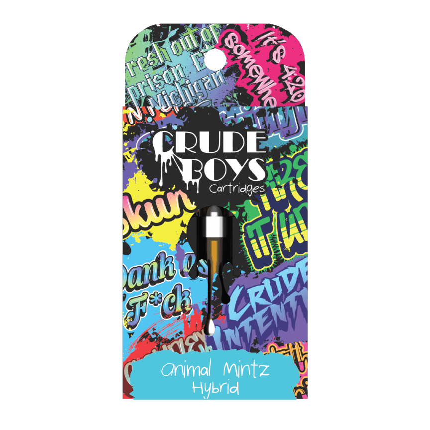Product: Crude Boys | Animal Mintz | Vape Cart | 1g | Hybrid