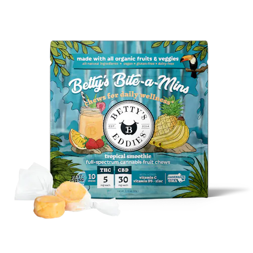 Tropical Smoothie 6:1 (CBD:THC) |Full Spectrum Taffy | 50mg