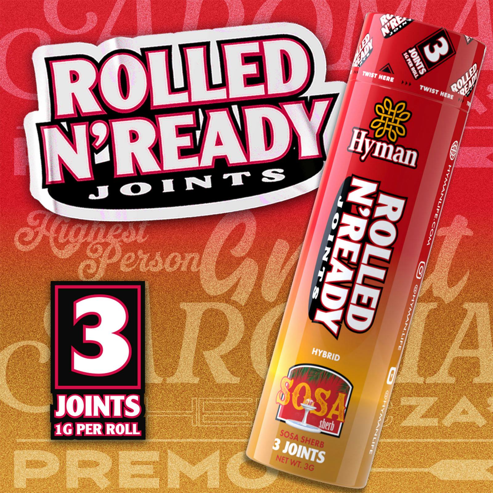 Hyman - 3-Pack 1g Prerolls - Sosa Sherb