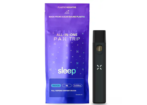 PAX Trip | Sleep | 1:1 THC / CBD AIO Disposable | 1g-active