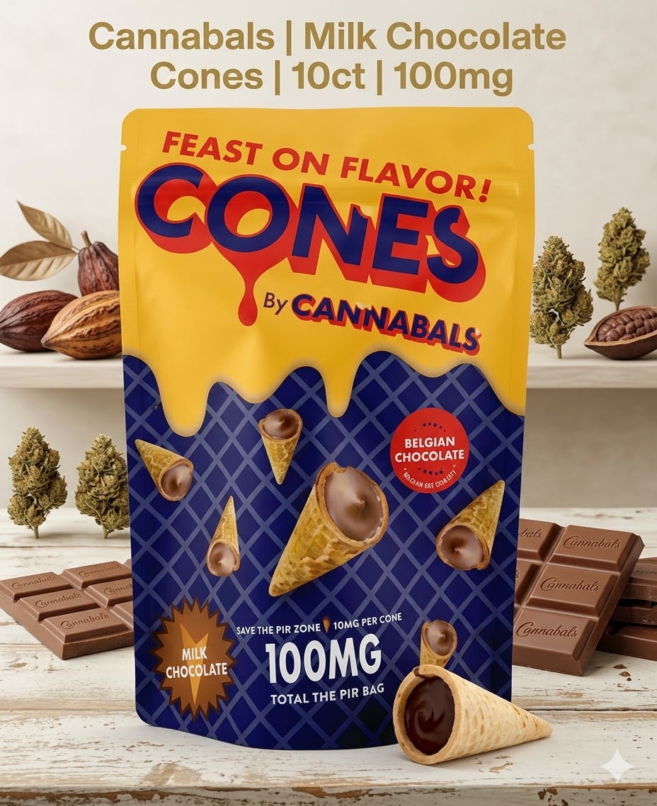 Product Cannabals | Milk Chocolate Cones | 10ct | 100mg