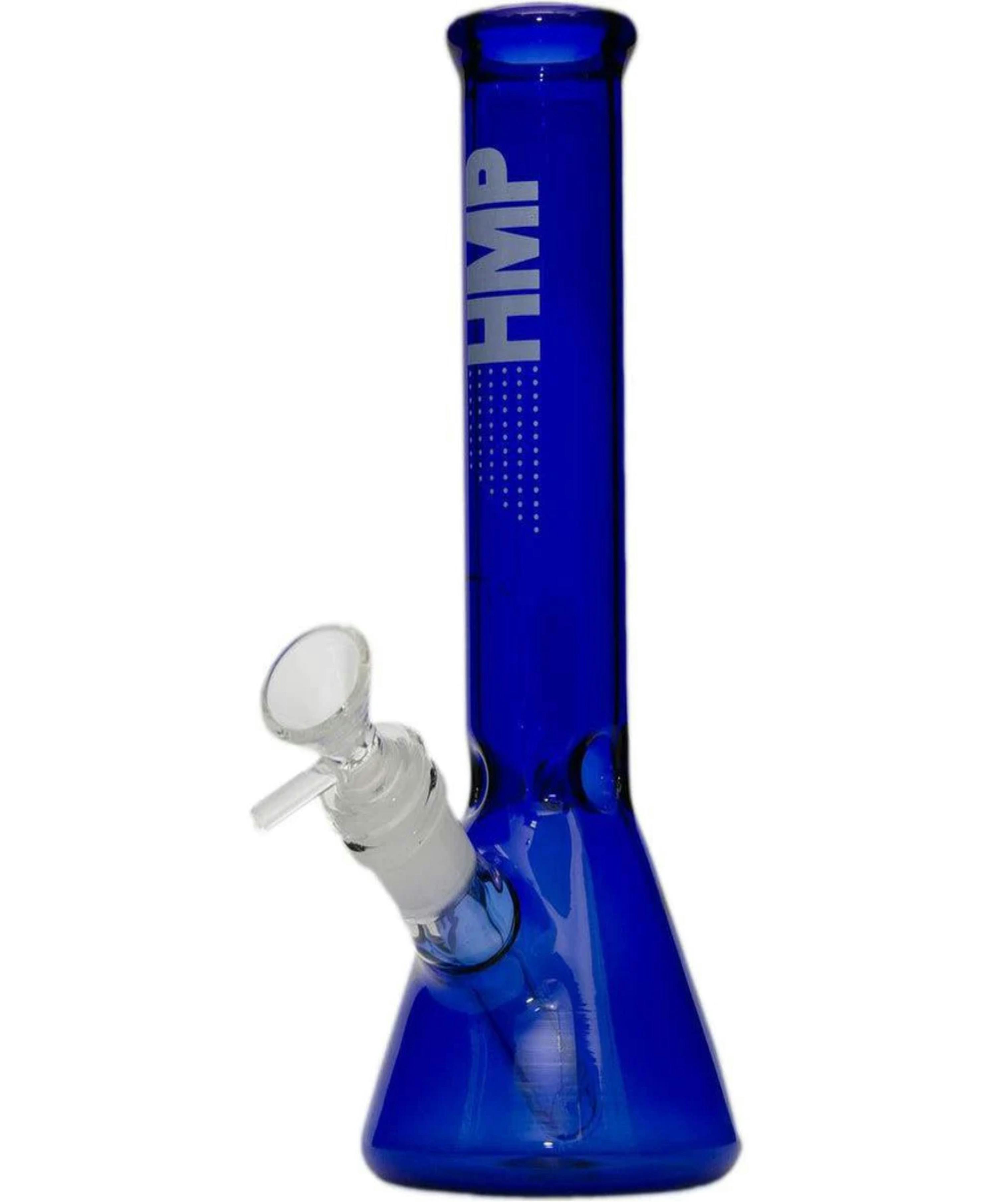 Premium Glass Water Pipe, Charcoal Gray Bong