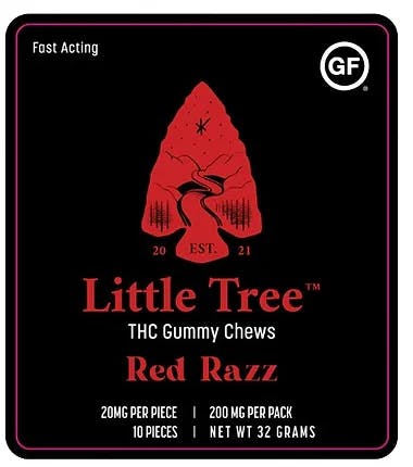 Little Tree - Gummies - 200mg Live Resin - Red Razz - Sativa