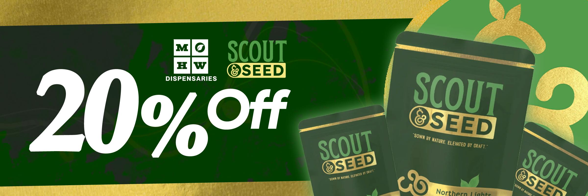 20% off scout & seed