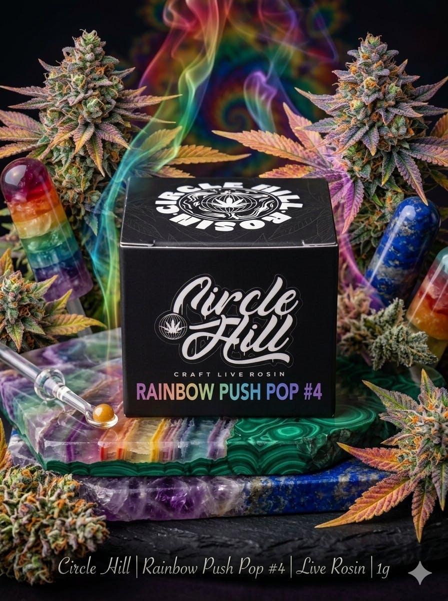 Product Circle Hill | Rainbow Push Pop #4 | Live Rosin | 1g